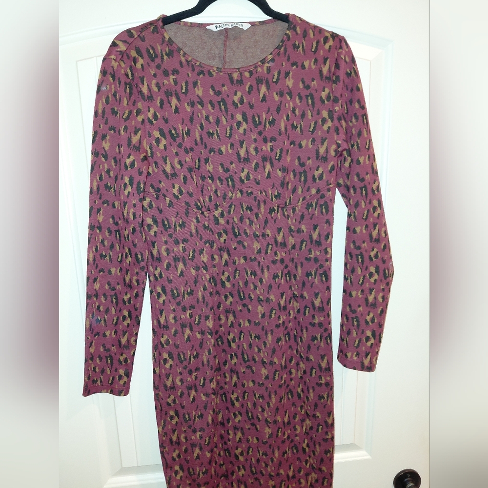 Walter Baker Shaina Dress in Dali Leopard Knit (Best Fits A Size Sm) - Picture 3 of 5